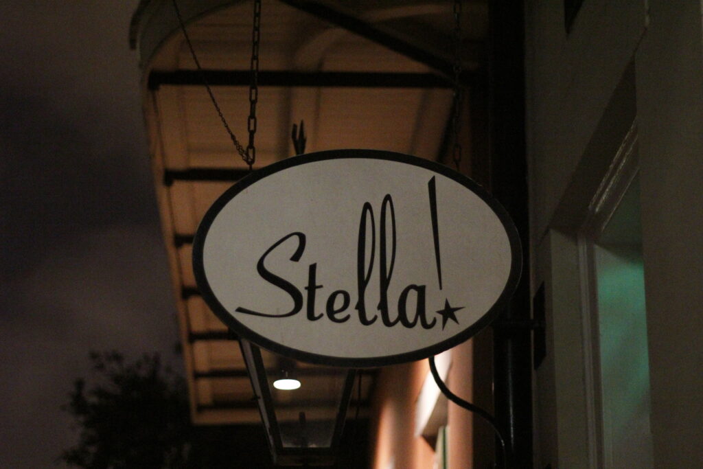 Stella! - a nighttime culinary lounge in the French Quarter that is a place of endearment for the marketing communications owner of this website